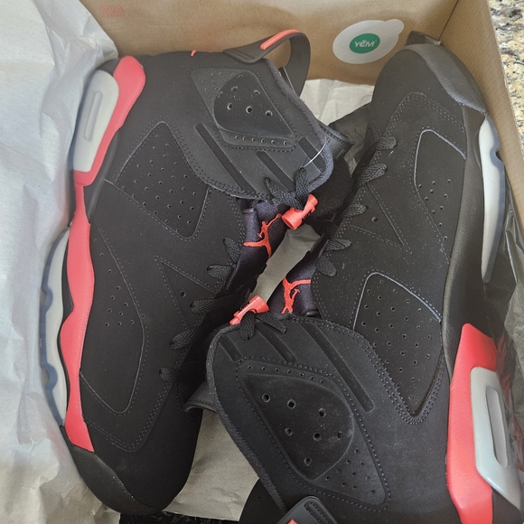 Jordan Black and Red Sneakers
